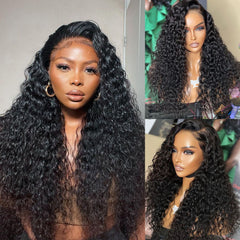 【13X4 Lace Frontal Wig】200% Density, Pre-plucked with Baby Hair, Swiss Lace, Natural Wave