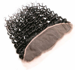 【13X4 Lace Frontal】10-20 inch 100% Virgin Hair, Pre-plucked with Baby Hair, Free Part, Deep Wave