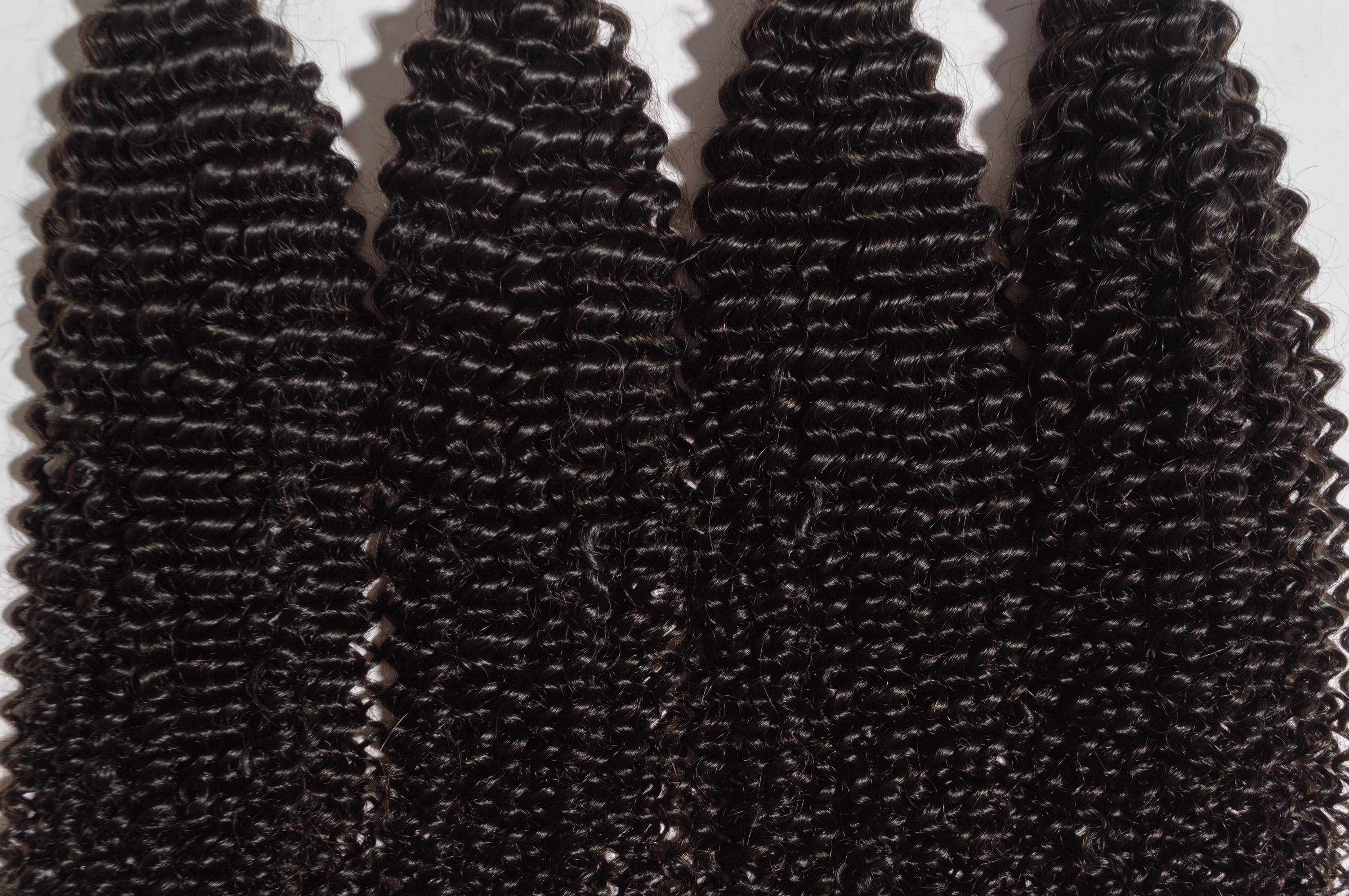 10-30inch Kinky Curly 100% Virgin Human Hair Bundle #1B black