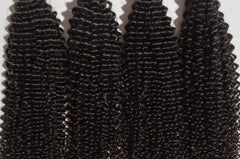 10-30inch Kinky Curly 100% Virgin Human Hair Bundle #1B black