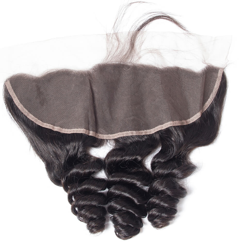 【13X4 Lace Frontal】10-20 inch 100% Virgin Hair, Pre-plucked with Baby Hair, Free Part, Loose Wave